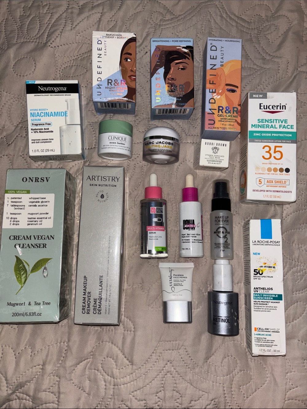Mixed Women’s Skincare Set featuring Clinique, Marc Jacob’s, Neutrogena